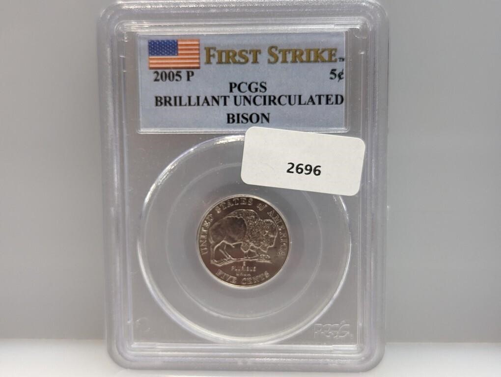 PCGS 2005-P BU Bison Nickel