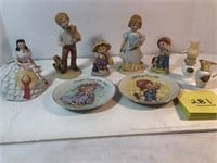 Avon figurines & plates