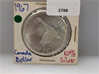 1967 80% Silver Canada $1 Dollar