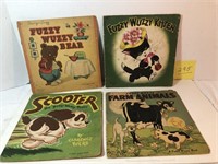 4-1940's Fuzzy Wuzzy children's books