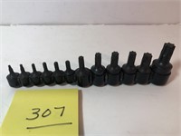 Set of Lisle Torx sockets 1/4 & 3/8 drive