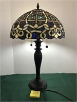 Tiffany type lamp, 29"h