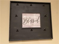 BLESSED Family Photo Wall Decor