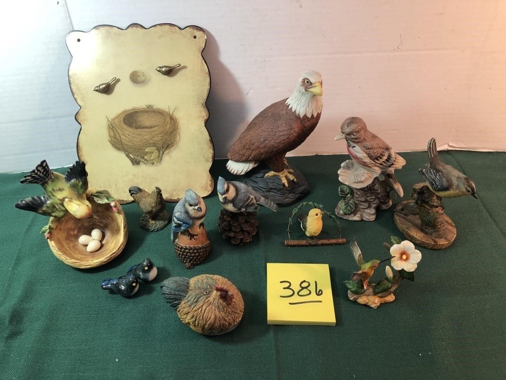 Bird figurines collection