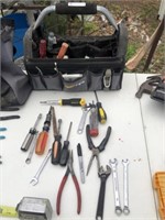 Black Tool Bag Tote + Tools