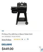 Pit Boss Pro Series 600 Pellet Grill/Smoker