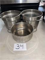 Lot of Stainless Pots