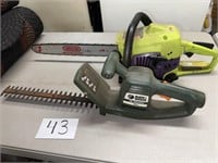 Chainsaw and Hedge Trimmer
