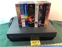 RCA VHS player (untested) with movies