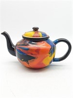 End of Day Enameled Teapot