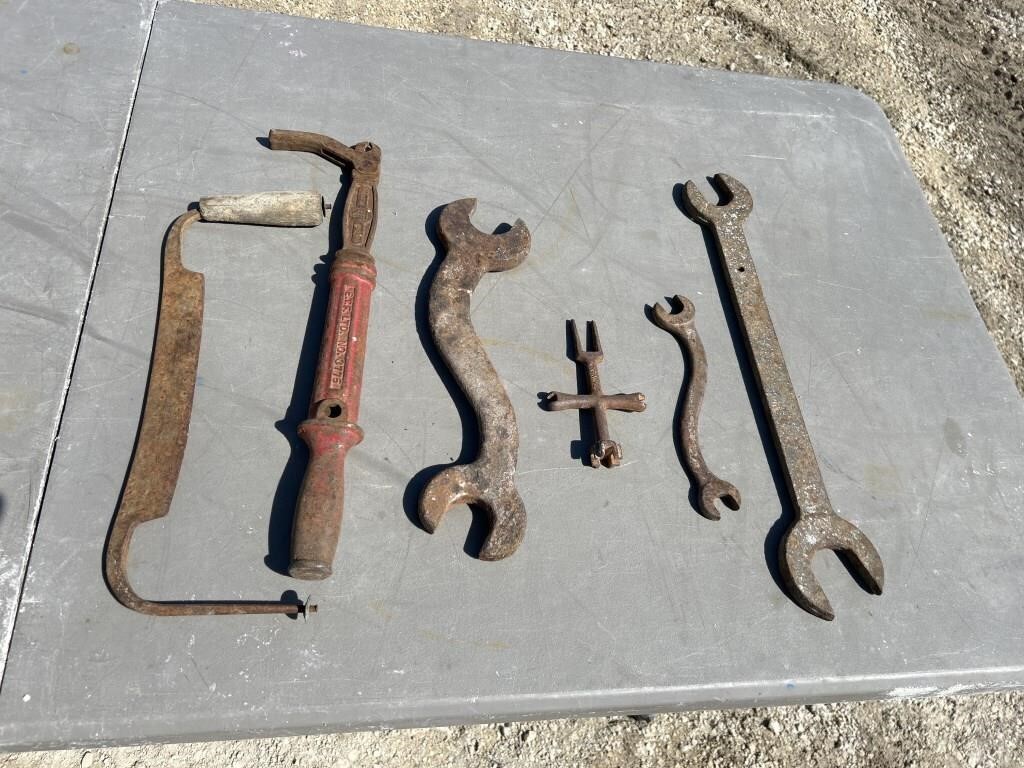 Assorted antique tools