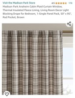 (2) 50"×95" Lined Curtains-Anaheim Natural