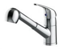 Raleigh Single Handle Kitchen Faucet-Chrome