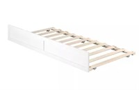 Twin Trundle Bed-White
