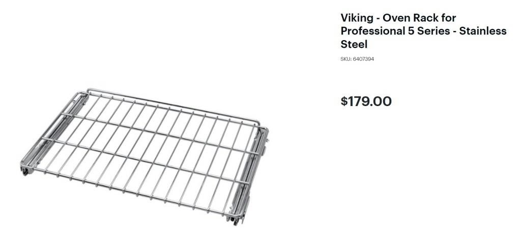 Viking 30" TruGlide Oven Rack-Stainless