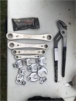 Gear Wrenches & Crow Foot Wrenches + Crafts Pliers