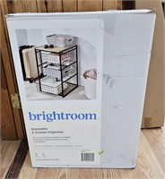 Brightroom Stackable 3 Drawer Organizer-Black