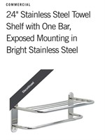 24" Towel Bar Shelf-Chrome