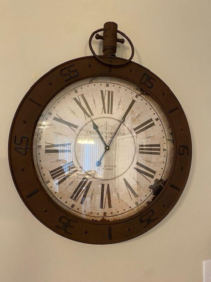 Large Antique Style Wall Clock