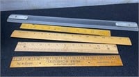 Lot Of Vintage Rulers One Local