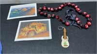 Philippines Beads, Postcards & Cuba Souvenir
