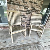 Pair of Porch Rockers Need TLC