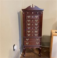 Jewelry Armoire Needs Leg Reattached & TLC
