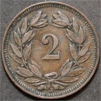 Switzerland 1914B 2 Rappen