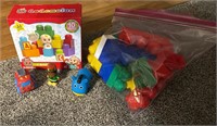 Toddlers lot new in box cocomelon building blocks