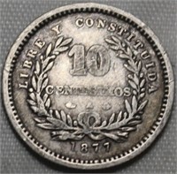 Uruguay 1877 10 Centesimos