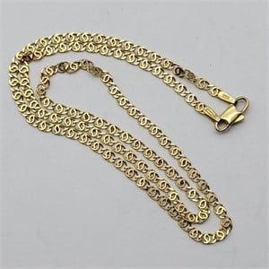 ITALIAN 18K YELLOW GOLD 16" NECKLACE CHAIN