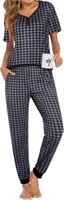 NEW Pajamas Set for Womens Sleepwear Short Sleeve