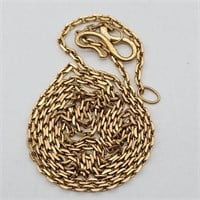 18K YELLOW GOLD CHAIN NECKLACE 14"