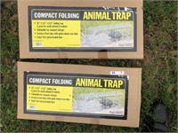 (2) Compact Folding Animal Traps