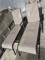 Pair Adjustable Lounge Chairs ( Has been painted