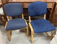 Pair of Blue  Sauder Upholstered Desk Chairs