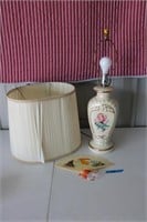 Antique lamp, fan