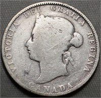 Canada 25 Cents 1874H