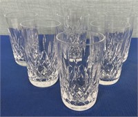 Waterford Crystal High Ball Glasses 7 Pcs