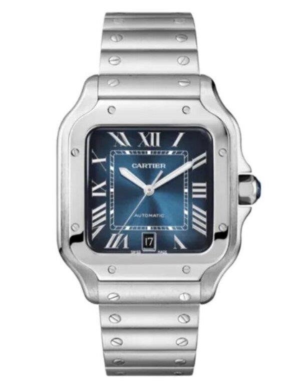 Cartier “Santos De Blue” Dial Men’s Watch