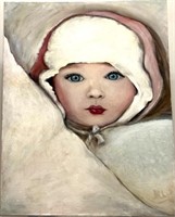 Original M. Webb "Innocence" Oil On Canvas W/COA