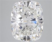 Top Lab Grown 5Ct G/VVS2 Cushion Cut Diamond