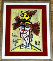 Bernard Buffet "Clown Series" Watercolor