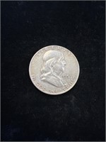 1959 Benjamin Franklin Half Dollar