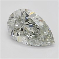 Rare Natural1.02 Ct Pear Shape "Chameleon" Diamond