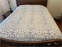 Queen Navy Reversible Comforter Quilt