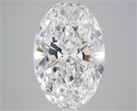 Top Lab Grown 7.39 CT E/VS1 Oval Shape Diamond