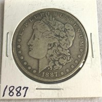 1891 US Morgan Silver Dollar