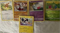 5 Pokemon Collectors Trading Cards
