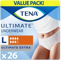 (2) 48-Pk Tena Underwear Unisex Size Large